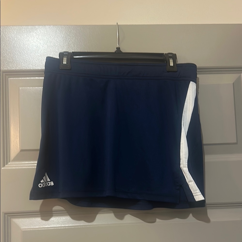 Adidas Dark Blue Lacrosse Skirt with White Stripe